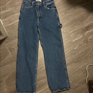 Abercrombie & Fitch High Rise 90s Relaxed Blue Jeans